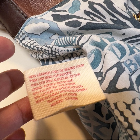 Lucky Brand Cinnamon Brown Leather Convertible ABBEY ROAD Fold Over shoulder Bag - Picture 6 of 13